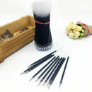 100pcs Black Ink 0.5mm Retractable Pen Refills Ballpoint Office Pen Refill Pen