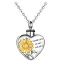 Heart Pendant Cremation Urn Memorial For Ashes Women Necklace Jewelry Gift Daily