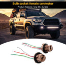 2pcs Car 7443 LED Bulb Wiring Harness Sockets for Brake Light Turn Signal Light