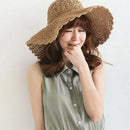 Korean Version Sun Hat For Women Holiday Straw Hat Female Summer Big Brim H