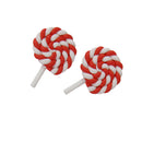 10x Lollipop Red Candy Polymer Clay Embellishment Cabochon DIY Craft