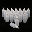 20 Pieces 30ML Empty Refillable Plastic Squeezable Dropper Bottle Portable Eye