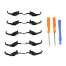 5Pieces Replacement Black LB RB Triggers Bumpers with T8 T6 Screwdriver Plastic