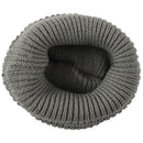 Mens Slouchy Long Beanie Knit Cap for Summer Winter Oversize gray
