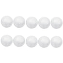 10X White Foam Balls Spheres 3 inch Bulk - Smooth and Round Polystyrene