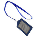 Royal Blue, with drawstring neck and imitation leather business card holder D3Y8
