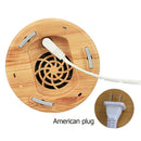 100ml Wood Grain Aroma Essential Oil Diffuser Ultrasonic Air Humidifier (US