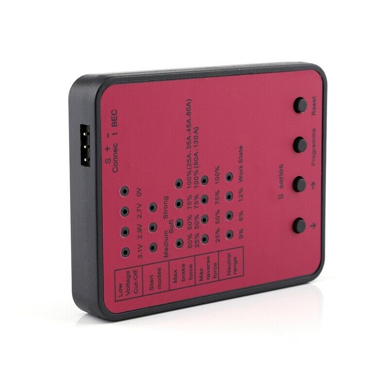 Programming Card For 45A/120A Rc Car Esc Brushless Electronic Speed Control I1W5