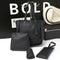 Women Fashion Handbag Shoulder Bag Purse Leather Tote Bag 4 Pieces (Black) Y3O1
