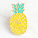 3PCS Enamel Book Pineapple Brooch Pin Shirt Collar Pin Badge Corsage Jewelry JR
