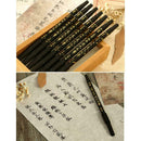 Black Ink Marker Double-end Soft Brush Marker Pen Writing Fineliner Brush G3J3