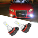 H11 H8 Car LED Headlight Bulbs Upgrade Kit High Low Beam 3570 80W 9000lm 6000K3C