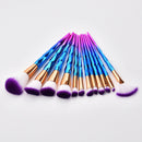 12pcs Loose Powder Foundation Blending Blush Eye Shadow Makeup Brushes Set A