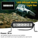 36W Offroad 12 LED Work Light Bar Car SUV Driving Fog Lamp IP67 Waterproof