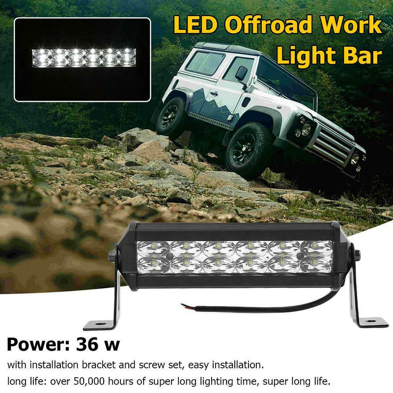 36W Offroad 12 LED Work Light Bar Car SUV Driving Fog Lamp IP67 Waterproof