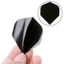 30 Pcs PET Dart Flights High Quality Simple Black Darts Accessories BIN T4V H5W7
