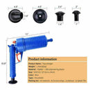 High Pressure Drain Blaster Air Pump Sink Toilet Plunger Clogged Pipe Clean F2E5