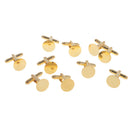 10 Pieces Cufflinks Blanks Pads Jewelry Making Mens Cuff Links DIY Findings