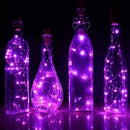 1m 10 LED Copper Wire String Light Christmas Flexible Fairy Lamp (Purple) A