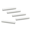 5 Pcs Unslotted Bridge Saddles Nuts Guitar Replacement Parts 52x6x9.5mm