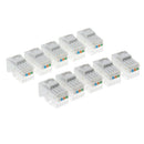 10 Pcs CAT3 Keystone Jack RJ11 8P4C Phone Telephone RJ12 Modular White CAT 3