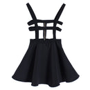 Fashion Women Suspender Skirt Braces Hollow Out Bandage Mini Skater dr.kz