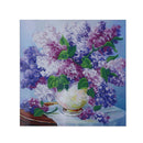 5D DIY Round Drill Diamond Painting Lavender Cross Stitch Embroidery Crafts