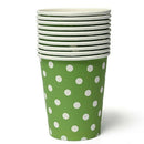 50pcs Polka Dot Paper Paper Cups Case Disposable Tableware Wedding Birthday C2Y9