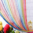 Room Divider Fly Screen Curtain Strip Tassel Colorful Hot Window Panel Door Q1D3