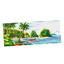 Stamped Cross Stitch Kits Printed Seaside Landscape Pattern 11CT Fabric DIY
