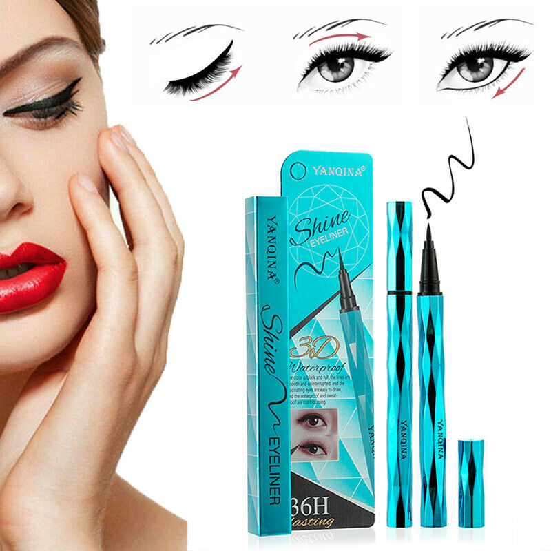 1 x Long Lasting Eye Liner Pencil Waterproof Eyeliner Liquid Pen Cosmetic Beauty