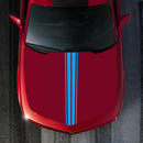 1 Pair Vinyl Car Stickers Long Stripe Hood Bonnet Decals Graphics Auto Styling