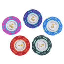 10pcs Clay Chips Games Coins Board Games Props Casino Style Games Party Bar