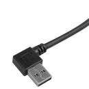 Black Right Angle USB 3.0 Type A Male to Micro B Male Cable Connector Adapt