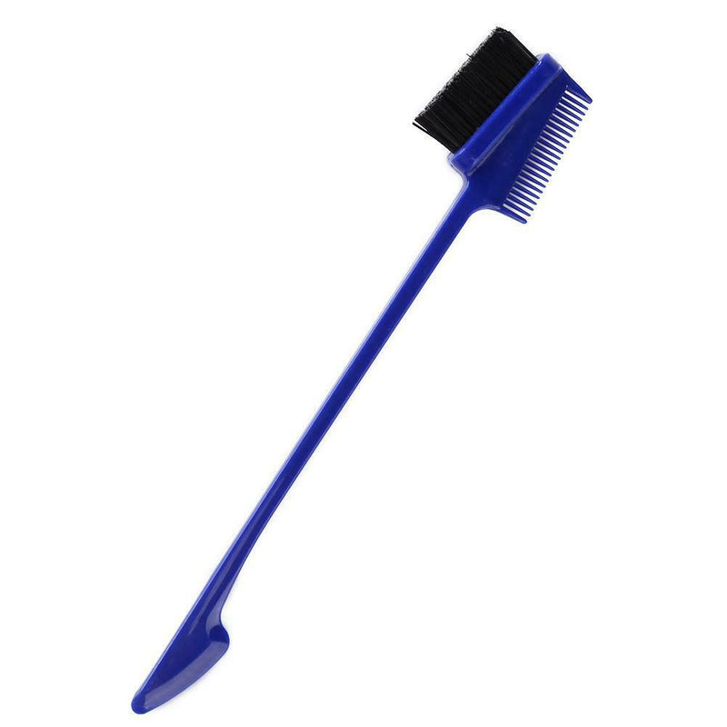 Double Sided Edge Comb Beauty Hair Styling Salon Hairdressing Tools (Blue) A