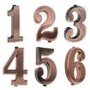 6x ABS Plastic House Hotel Door Address Plaque Number Digits Door Plate 1-6