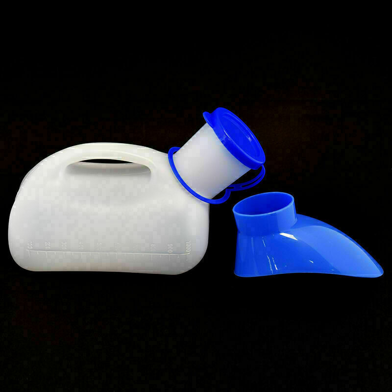 Portable Urine Pee Bottle Unisex Men Women 1000ML Urinal Storage C Travel T H8Z6