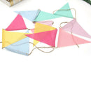 Fabric DIY Wedding Bunting Birthday Ornament Banner Anniversary Hanging OZ