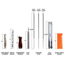 Set Of 10 Chainsaw Sharpening Kit Sharpener Tool Files Set With Storage Pou G6F8