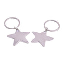 2Pcs Star Keychain Keyrings Fashion Five Pointed Star Shaped Keychains Keyri BX