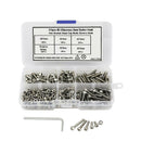 M3 Stainless Steel Hex Socket Head Cap Screws Nuts Assortment Kit, Hex Wren V5Z8