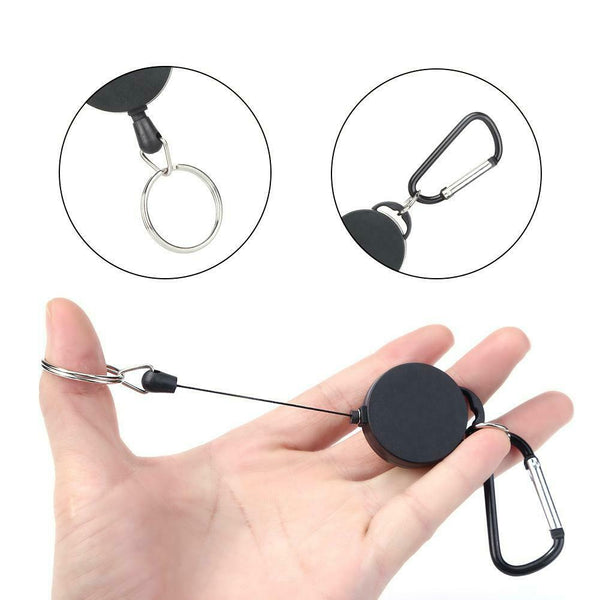 Safety Anti-lost Rope Burglar Retractable Keyring Keychains for Camping #gib