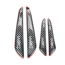 4X Real Carbon Fiber  Car Side Door Edge Protection Guards Stickers WGATAU T FT