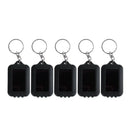 5x Emergency 3 LED Torch Flashlight Key Fob Solar Energy Power Keychain Lam