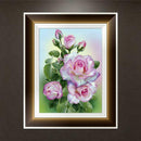 DIY 5D Diamond Embroidery Pink Rose Painting Cross Stitch Craft Home Decor