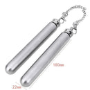 Nun-chucks Shape Stainless Steel Whisky Hip Flask Tubes Camping Wine Bottle