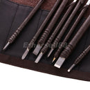8pcs STONE CARVING CHISELS SEAL ENGRAVING SET HAND STONE SCULPTURE TOOL