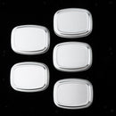 5x Rectangular Empty Tin Box Container Portable Small Storage Cans