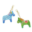 Crystal Rhinestone Horse Pendant Car Keyring Bag Keychain Key Ring Chain Gift