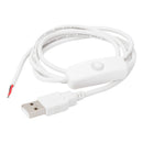 1m 5V USB Power Cable 2 Pin USB 2.0 Male Cord Extension DIY with Switch A